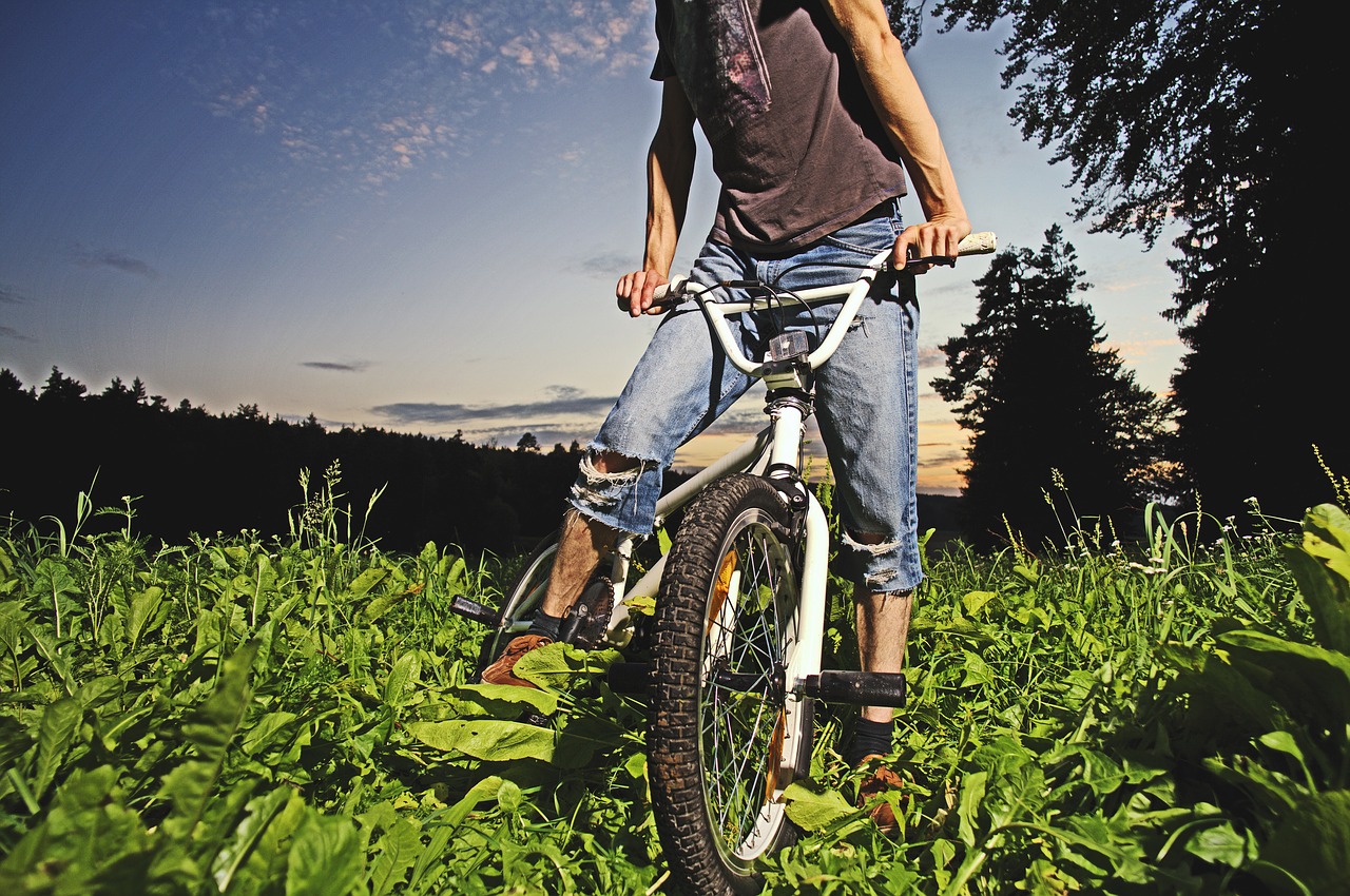 Image - bmx bike forest cycle action