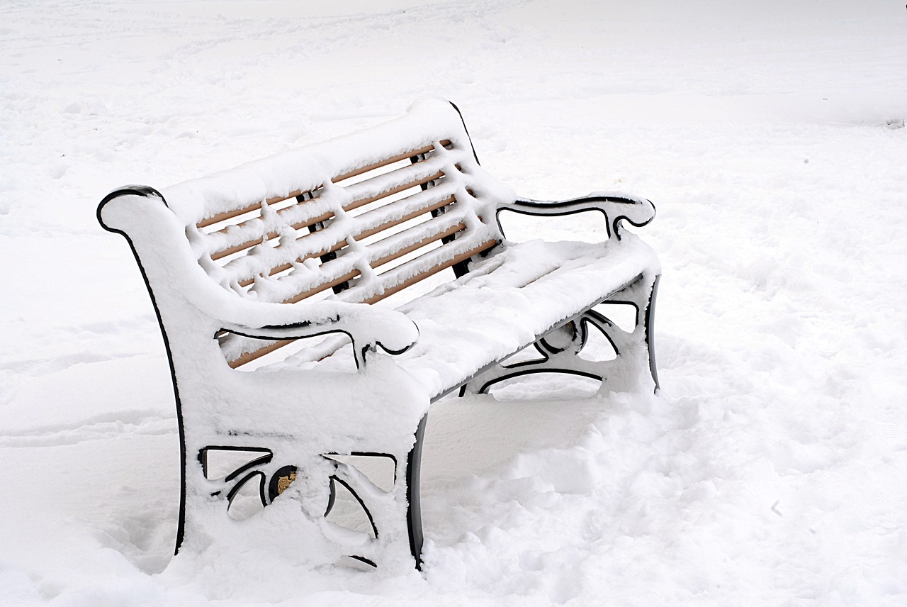 Image - snow white winter cold chair