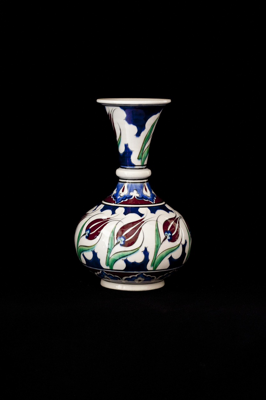 Image - tile handicrafts increased vase