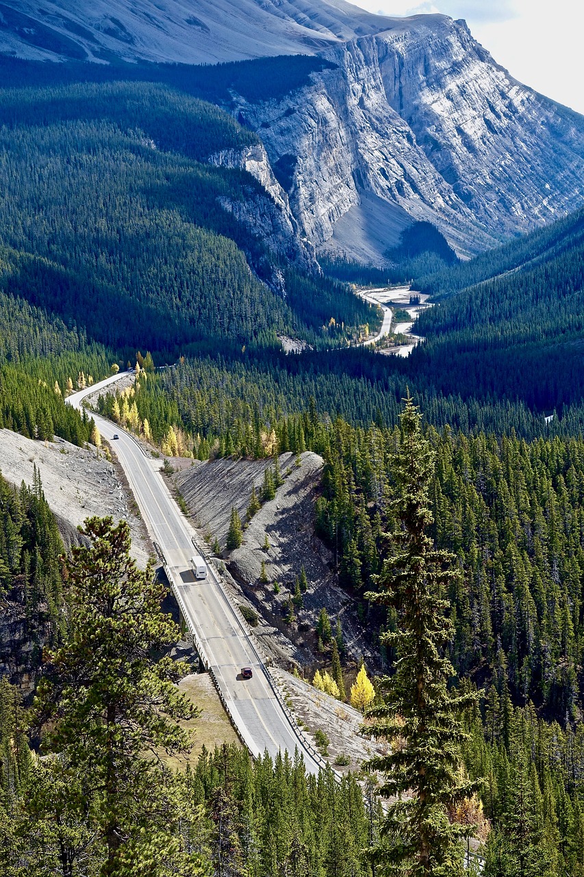 Image - highway road mountains rockies