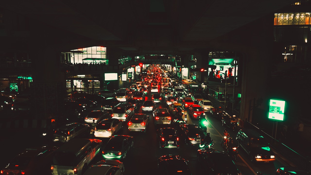 Image - traffic bangkok siam transport