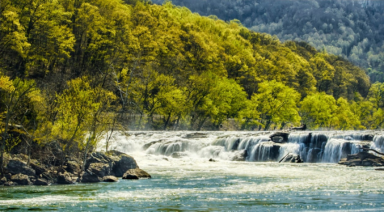 Image - sandstone falls waterfall landscape