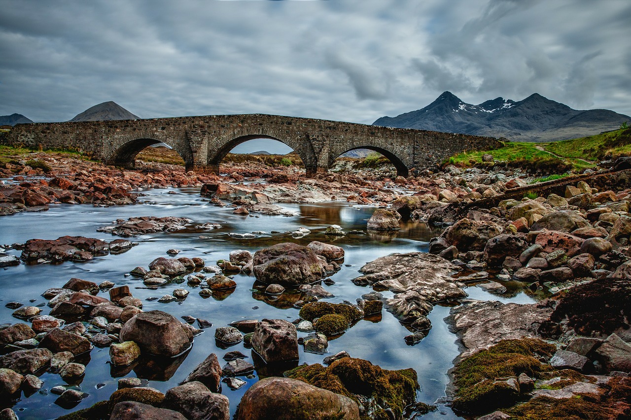 Image - bridge scotland sky blue water