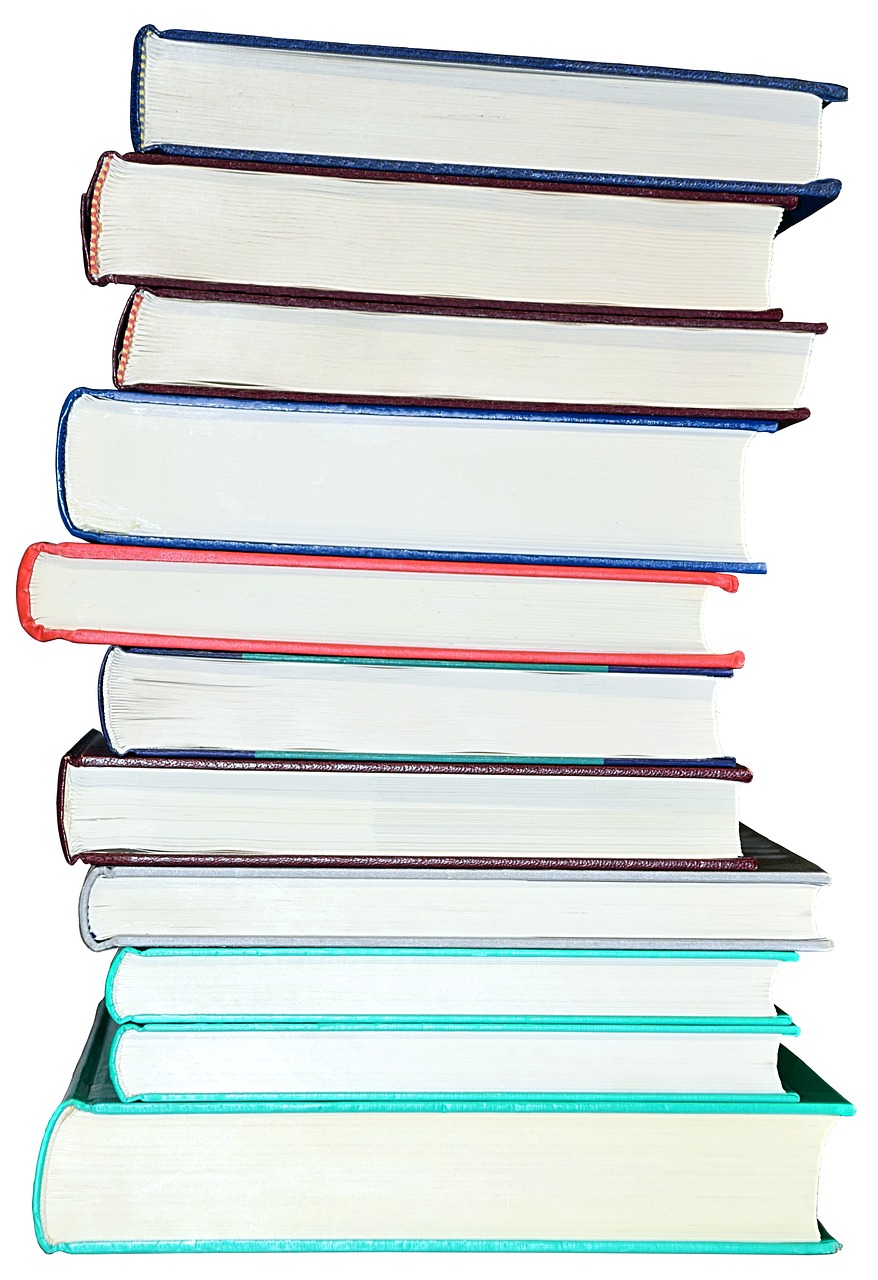 Image - books book stack isolated