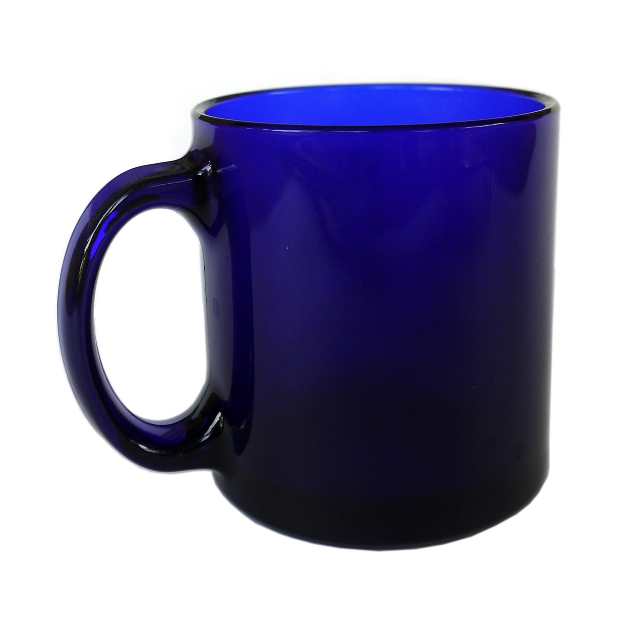 Image - mug glass cup blue coffee