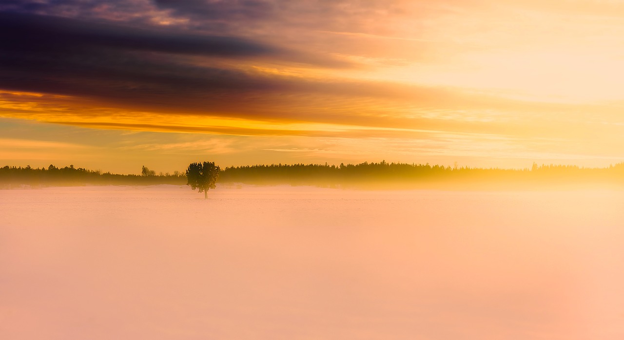 Image - sweden panorama sunrise dawn