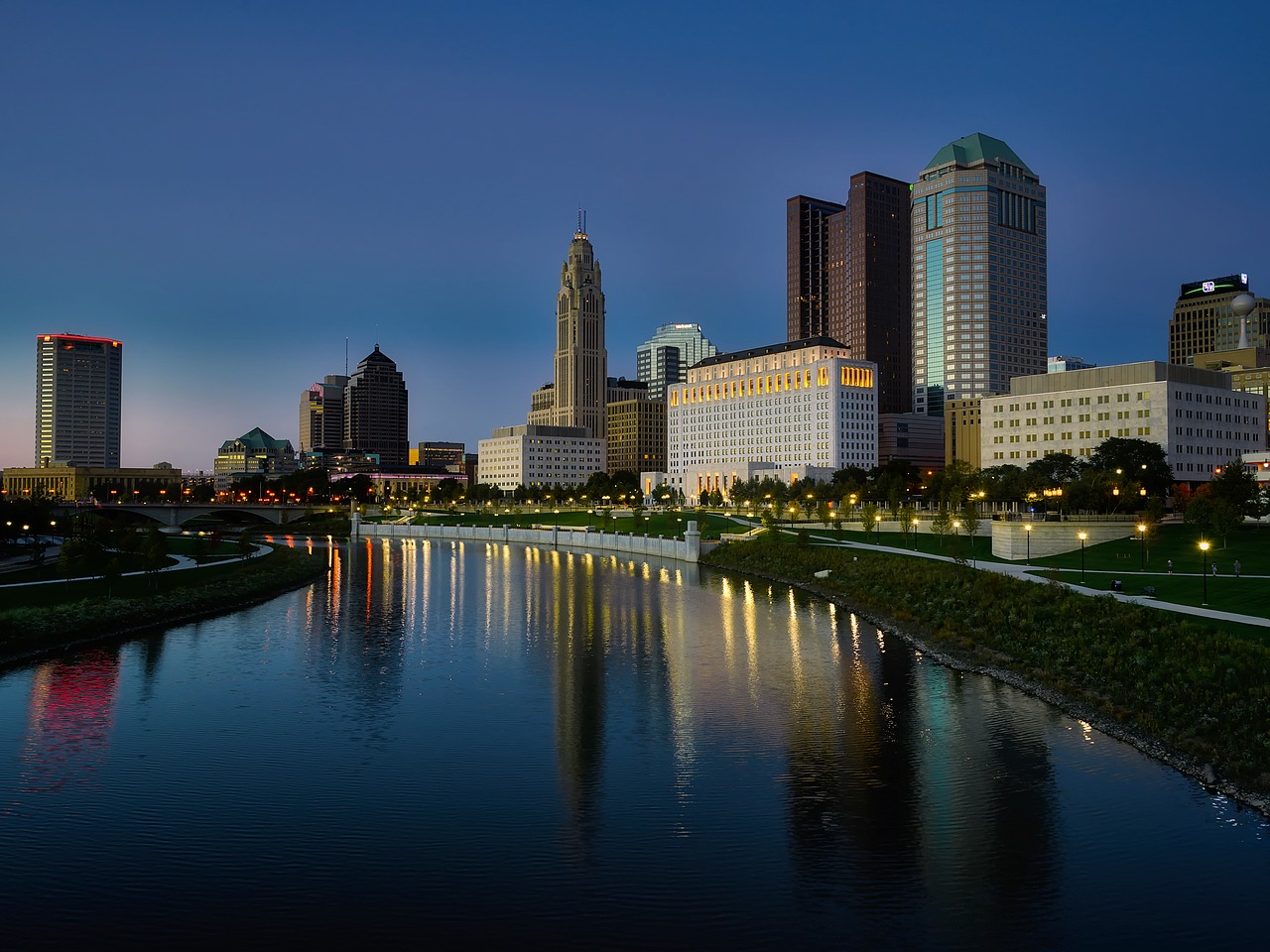 Image - columbus ohio city urban buildings