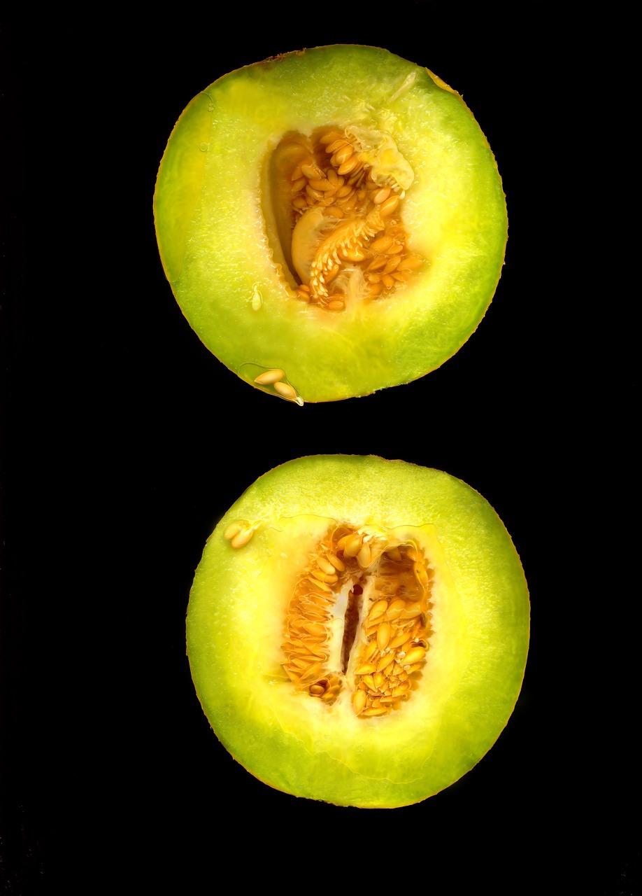 Image - melon fruit food half cut