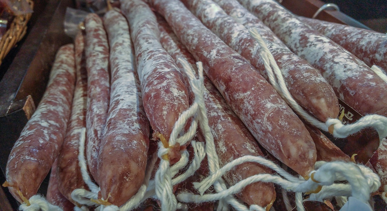 Image - delicatessen sausages pork sausage