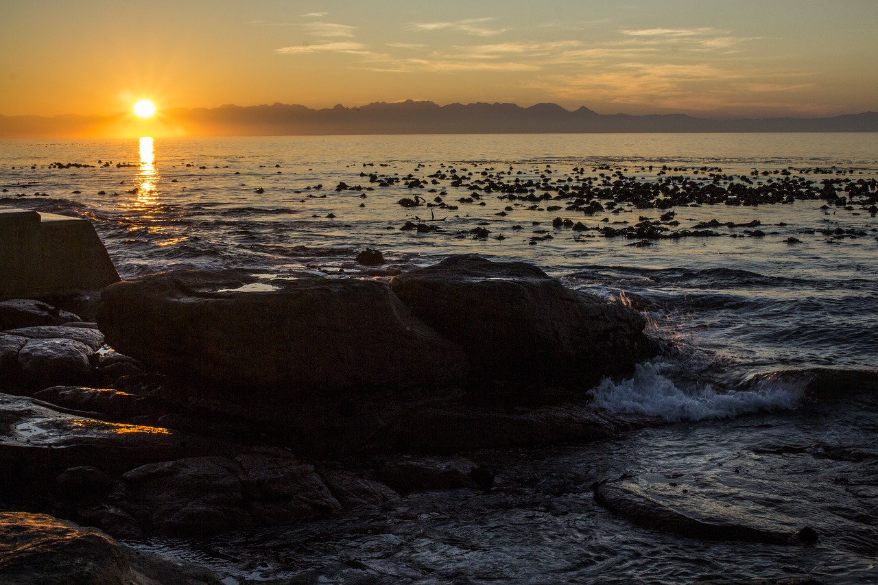 Image - sunrise morning sea calm sea