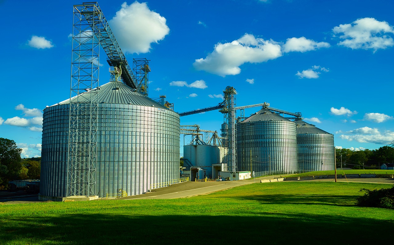 Image - ohio grain silos bins steel