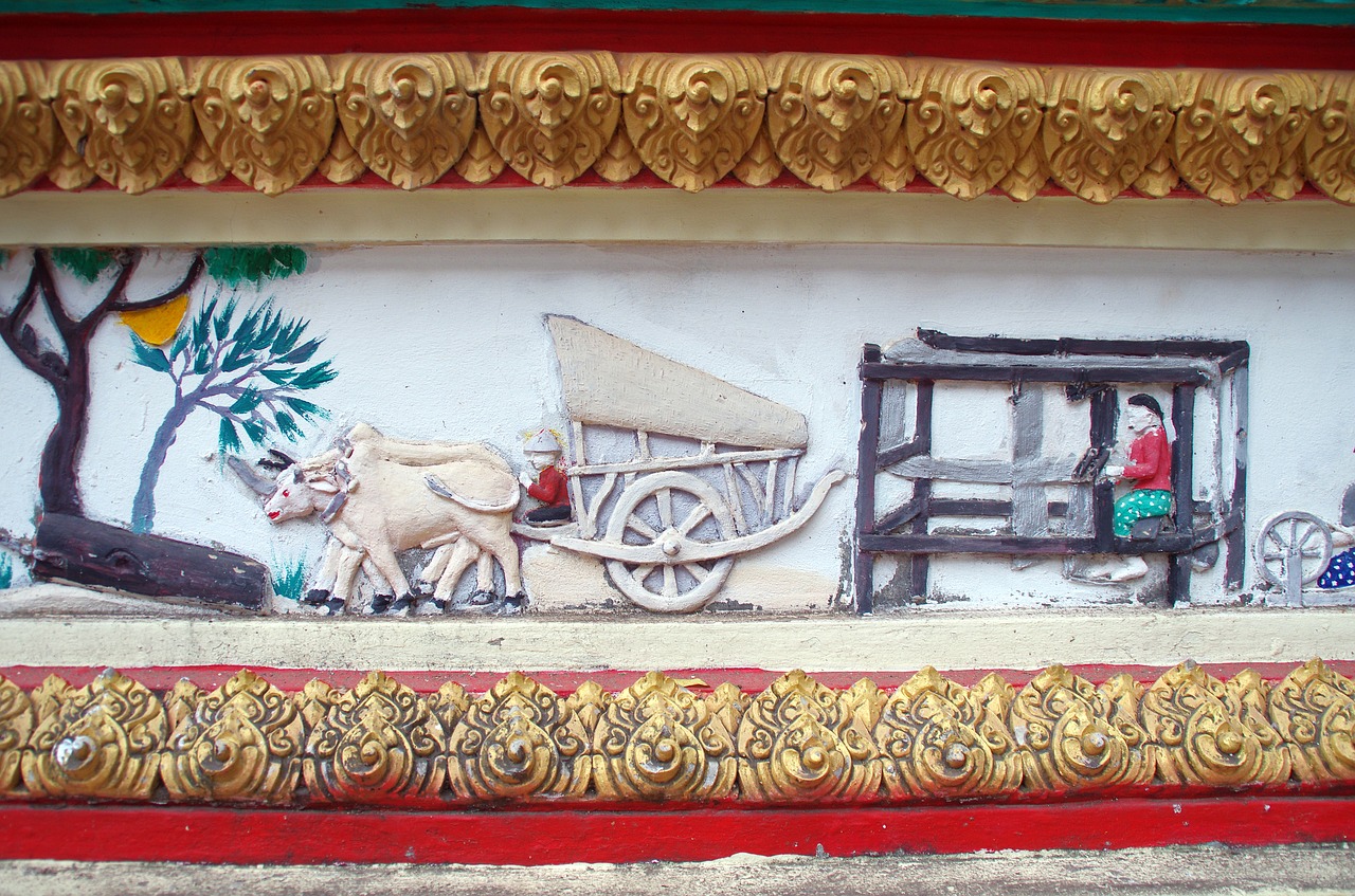 Image - laos vientiane mosaic mural