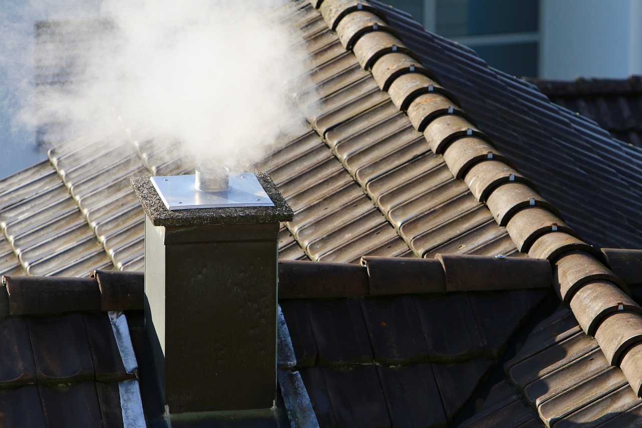 Image - fireplace roof brick smoke