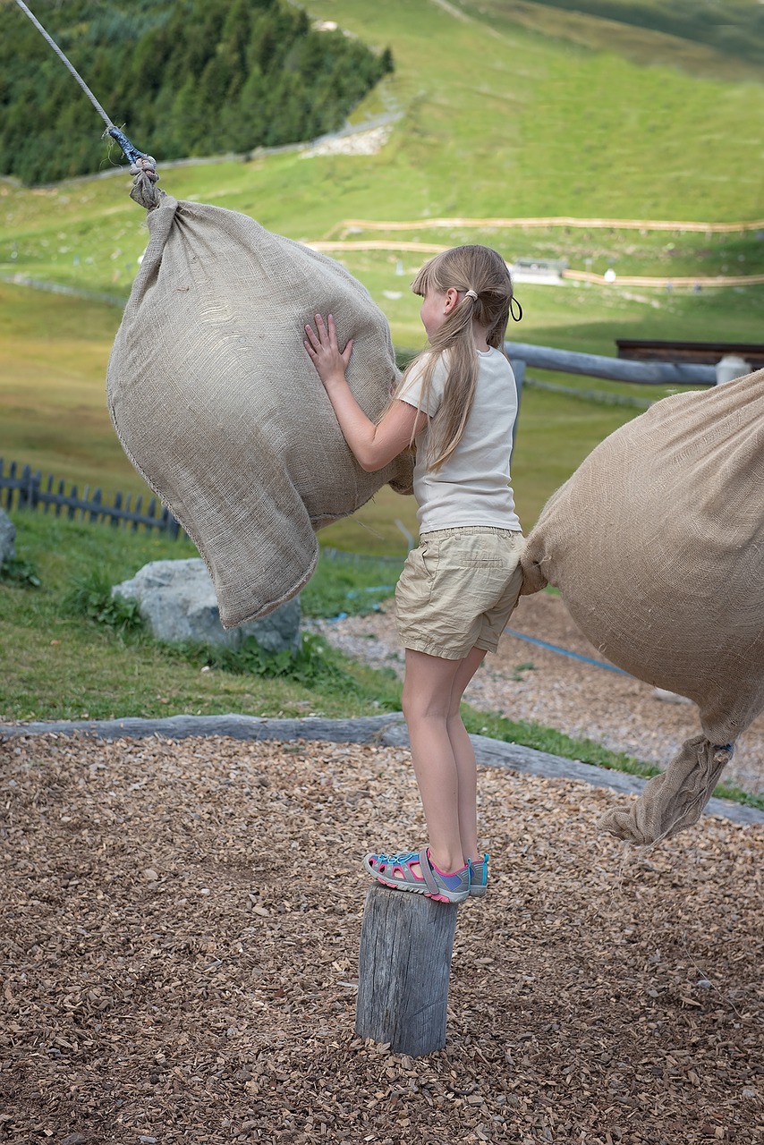 Image - child girl out leisure play