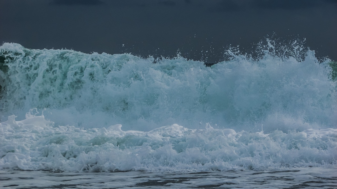 Image - wave water wall sea liquid nature