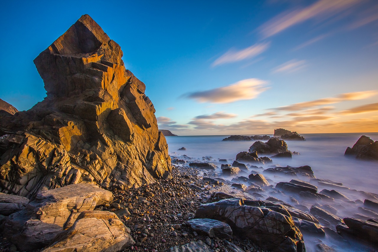 Image - reefs ocean tide wales england