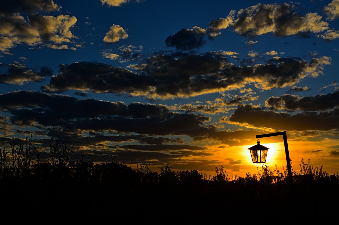 Image - lantern sunset lanterns backlight