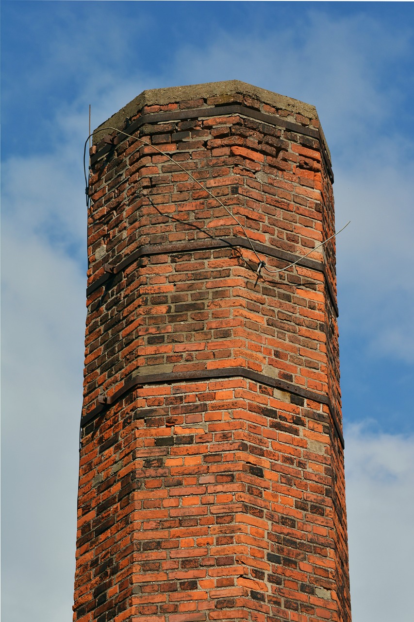 Image - chimney brick old fireplace sky