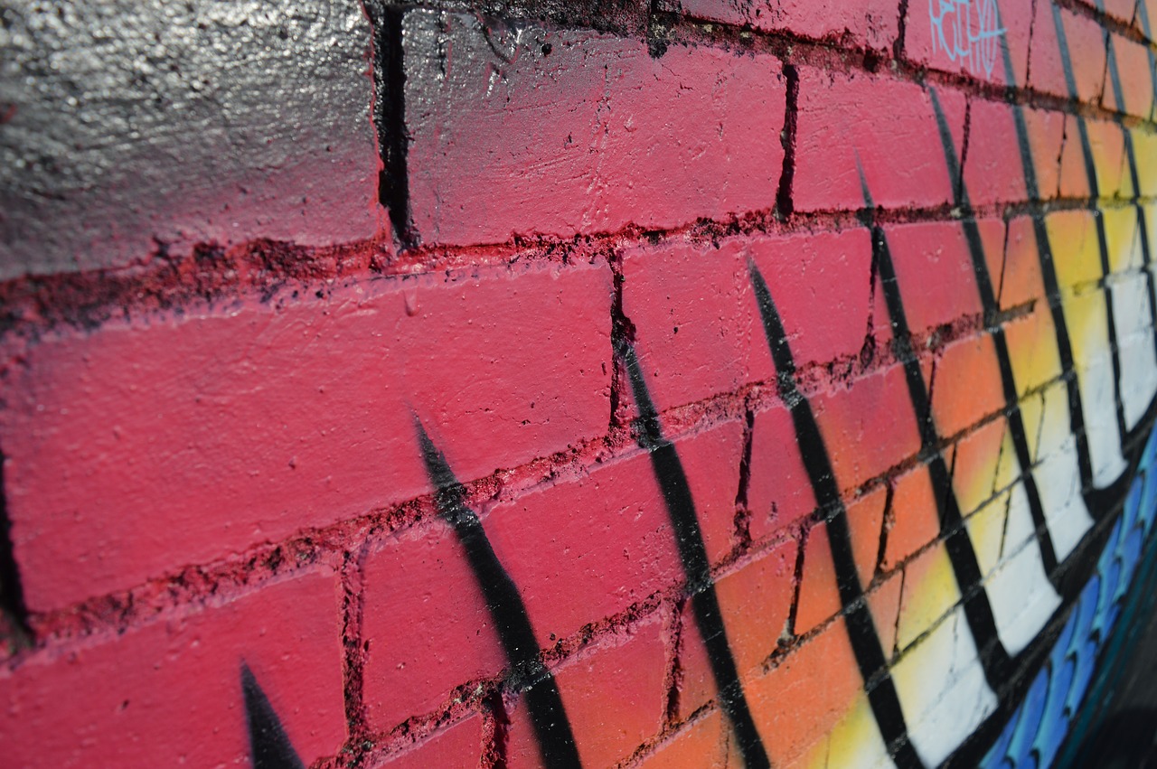 Image - bricks urban graffiti wall grunge