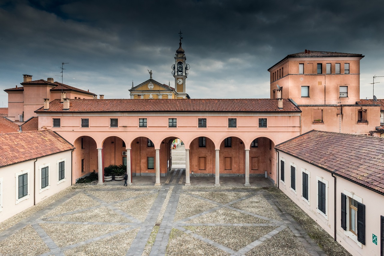 Image - cavenago roof campanile sky arcade