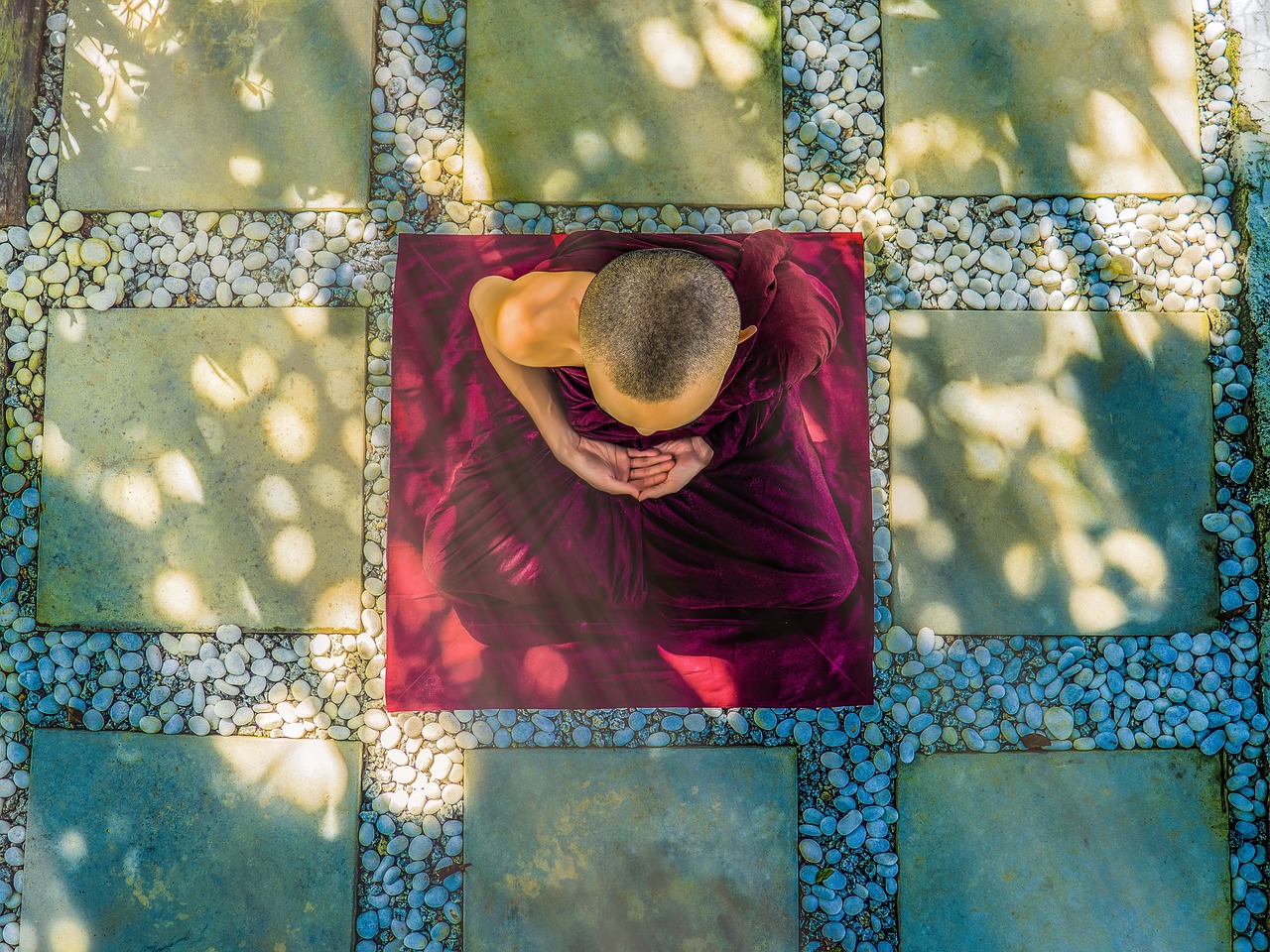 Image - meditate monk meditating