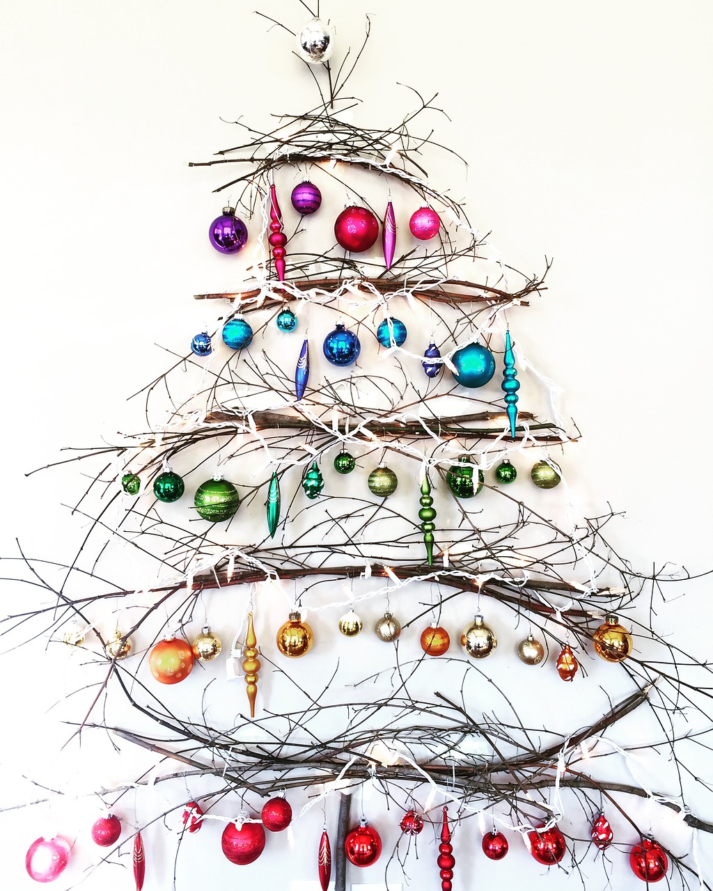 Image - christmas tree ornaments rustic