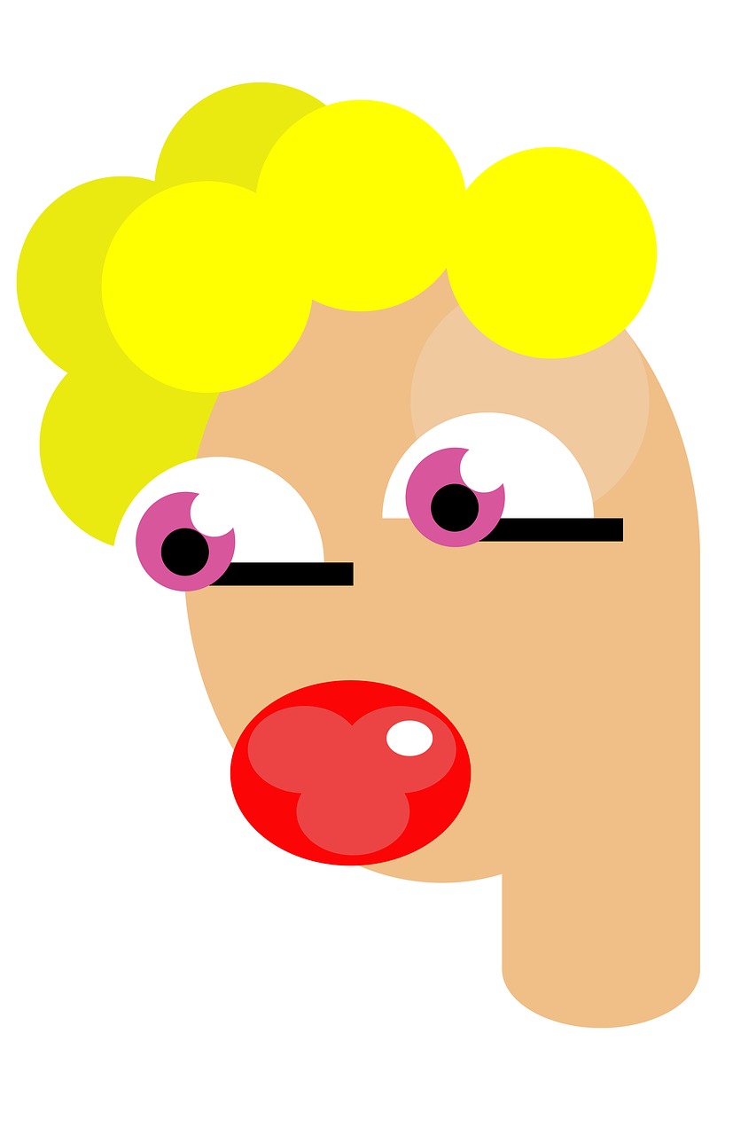 Image - person woman clipart lips blond