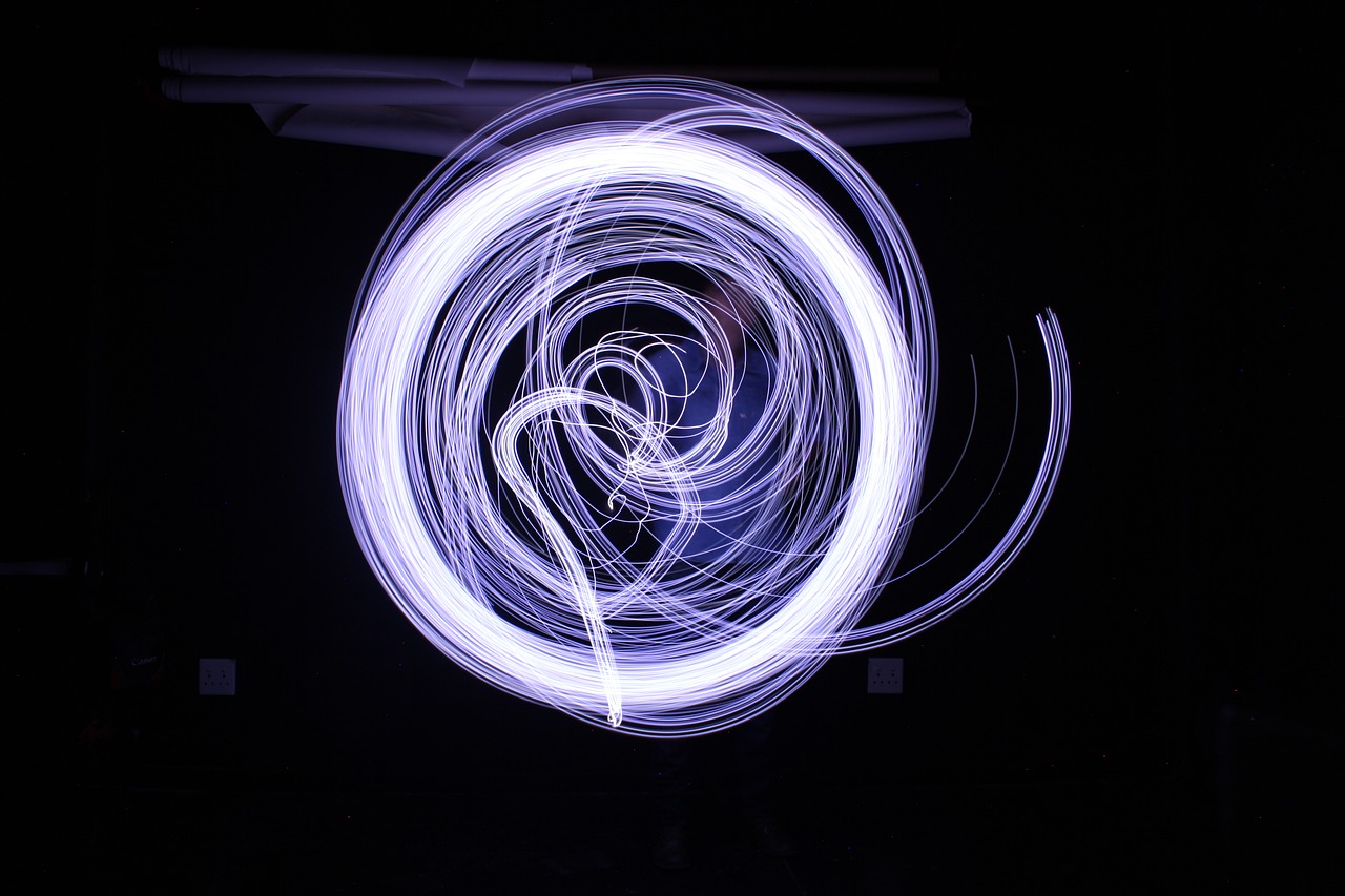 Image - light long exposure painting circle