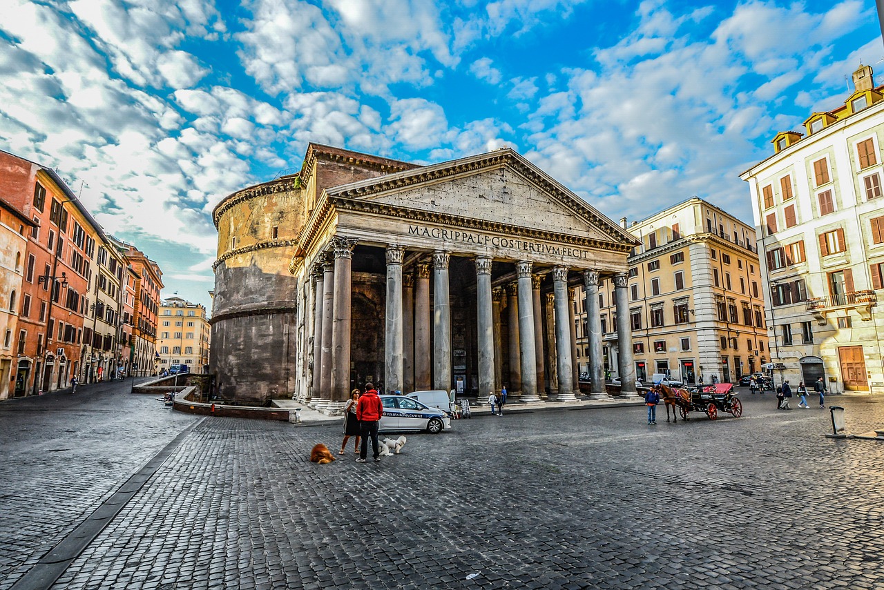 Image - rome pantheon piazza rotonda sky