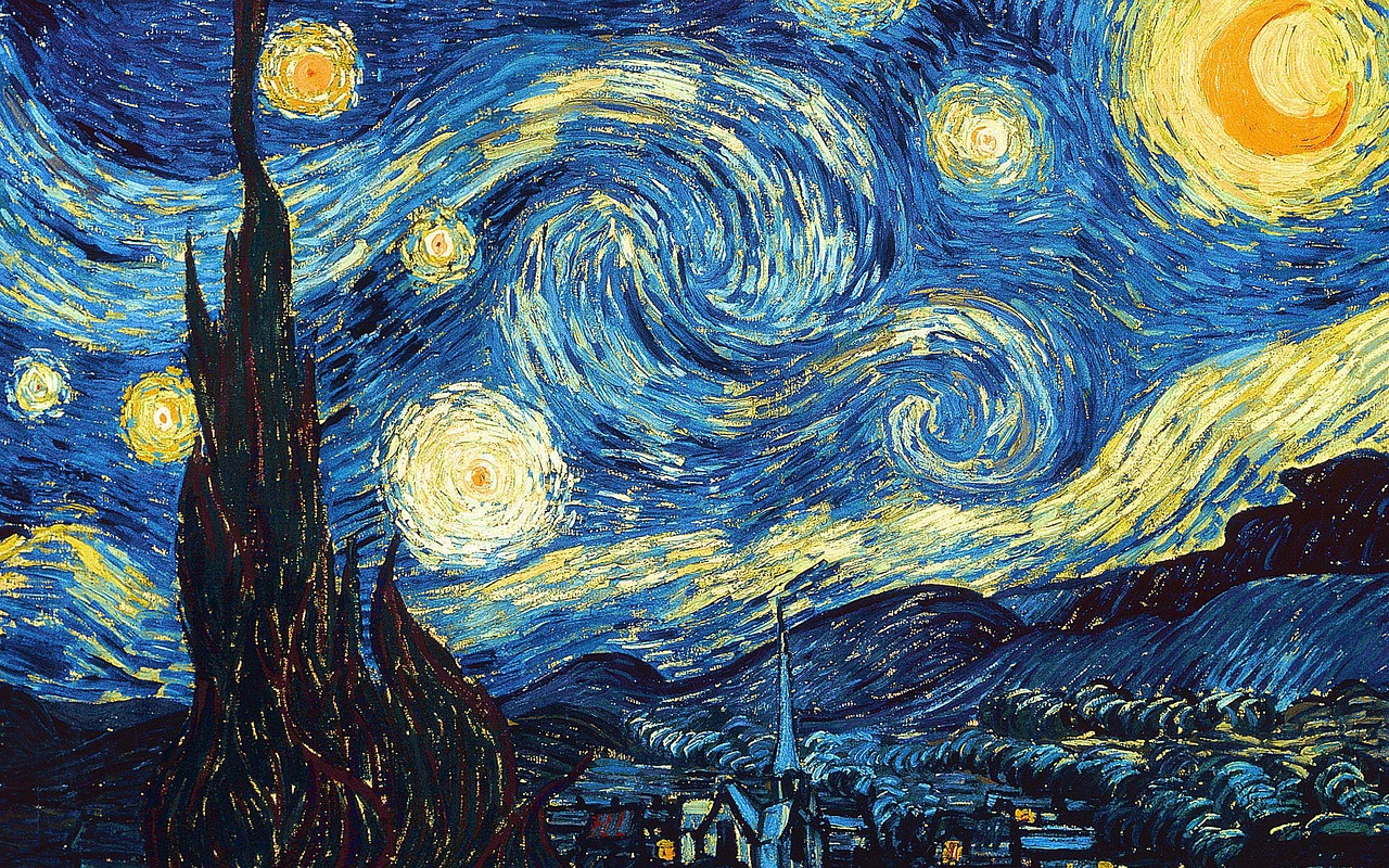 Image - starry sky van gogh oil painting