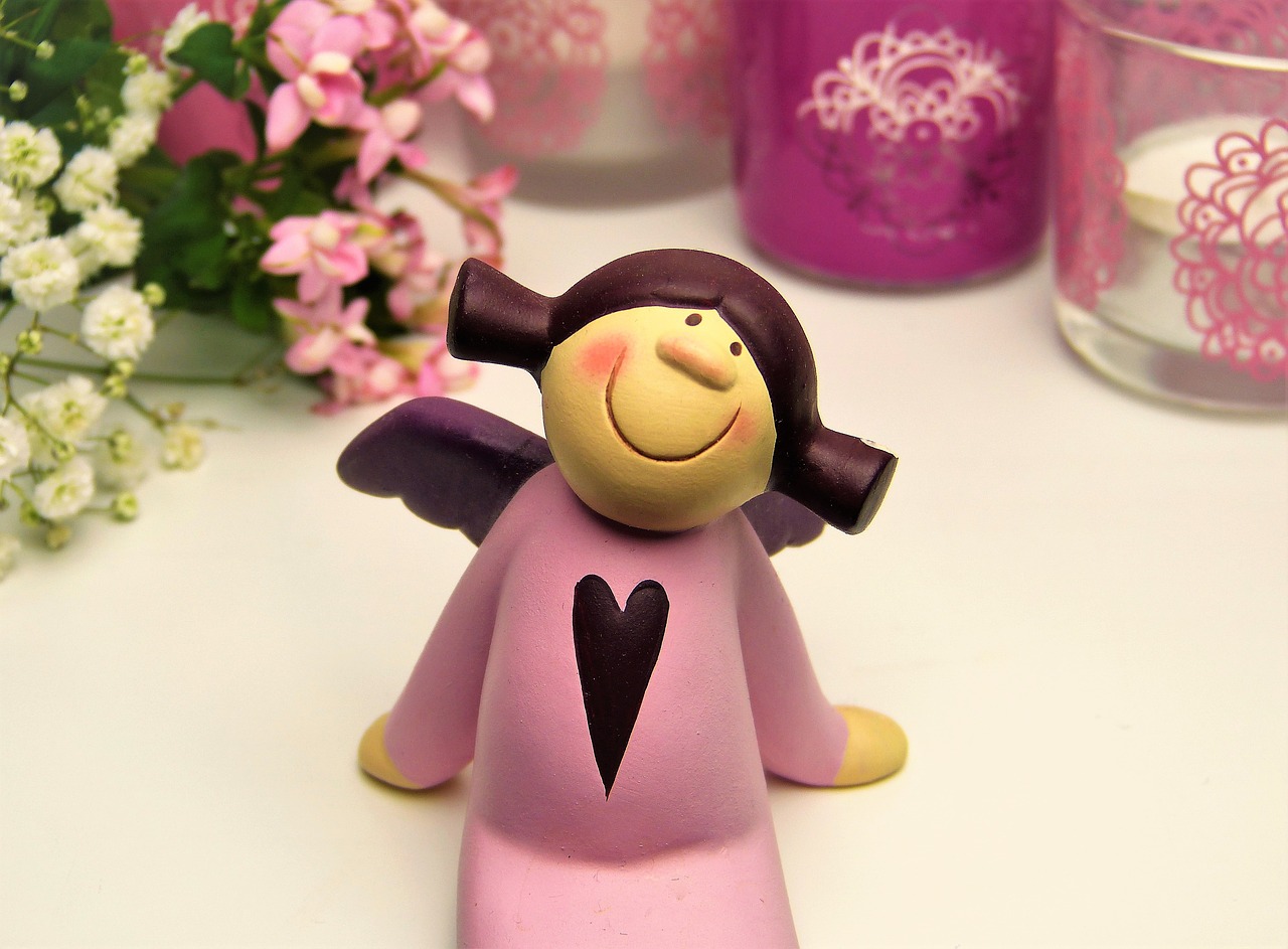 Image - angel guardian angel pink heart