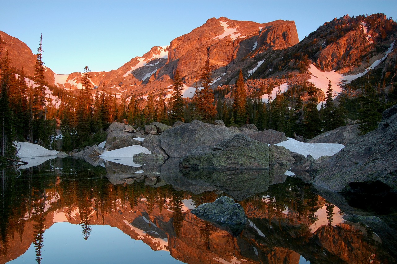 Image - lake haiyaha water landscape scenic