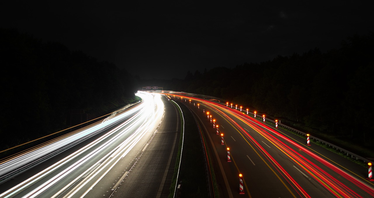 Image - highway long exposure spotlight