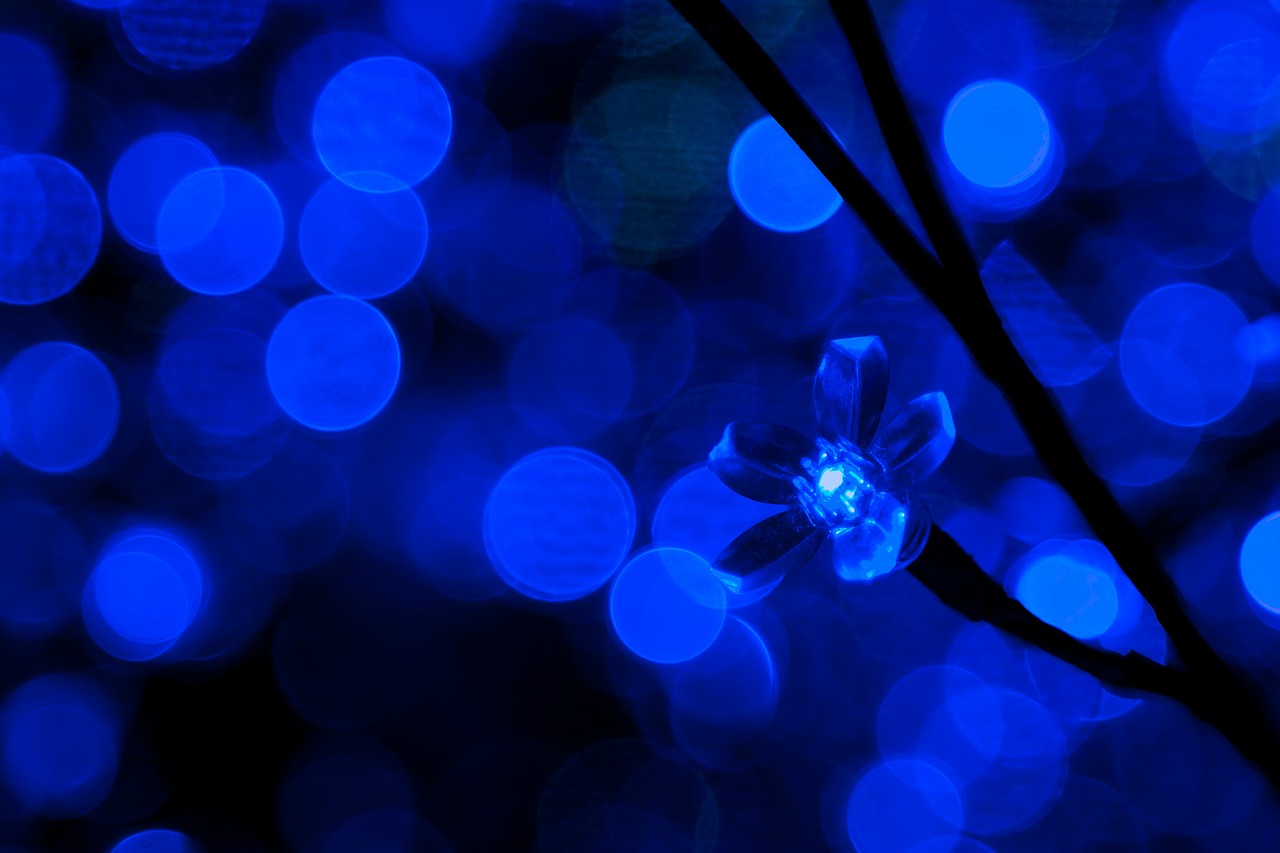 Image - background blue bulb christmas