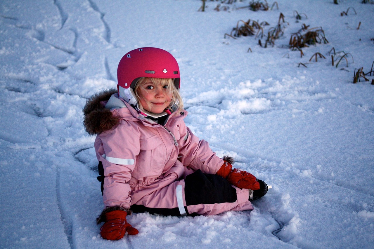 Image - girl winter child cold skating