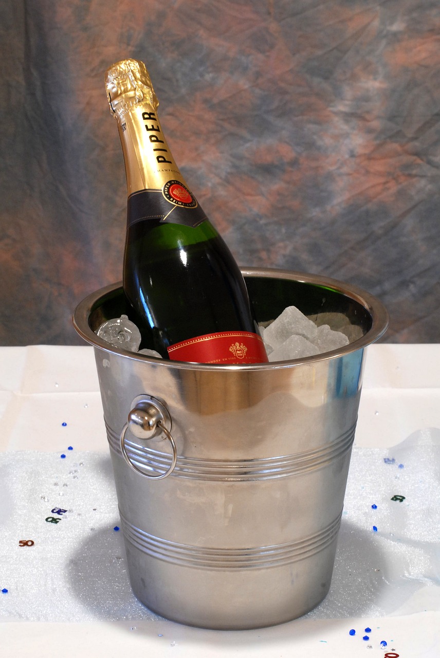 Image - champagne bottle ice celebrate