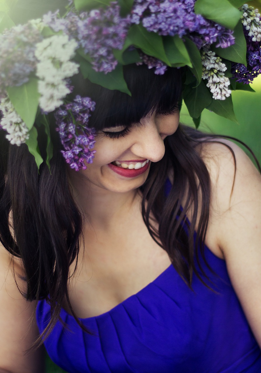 Image - fairy portrait flowers dress face