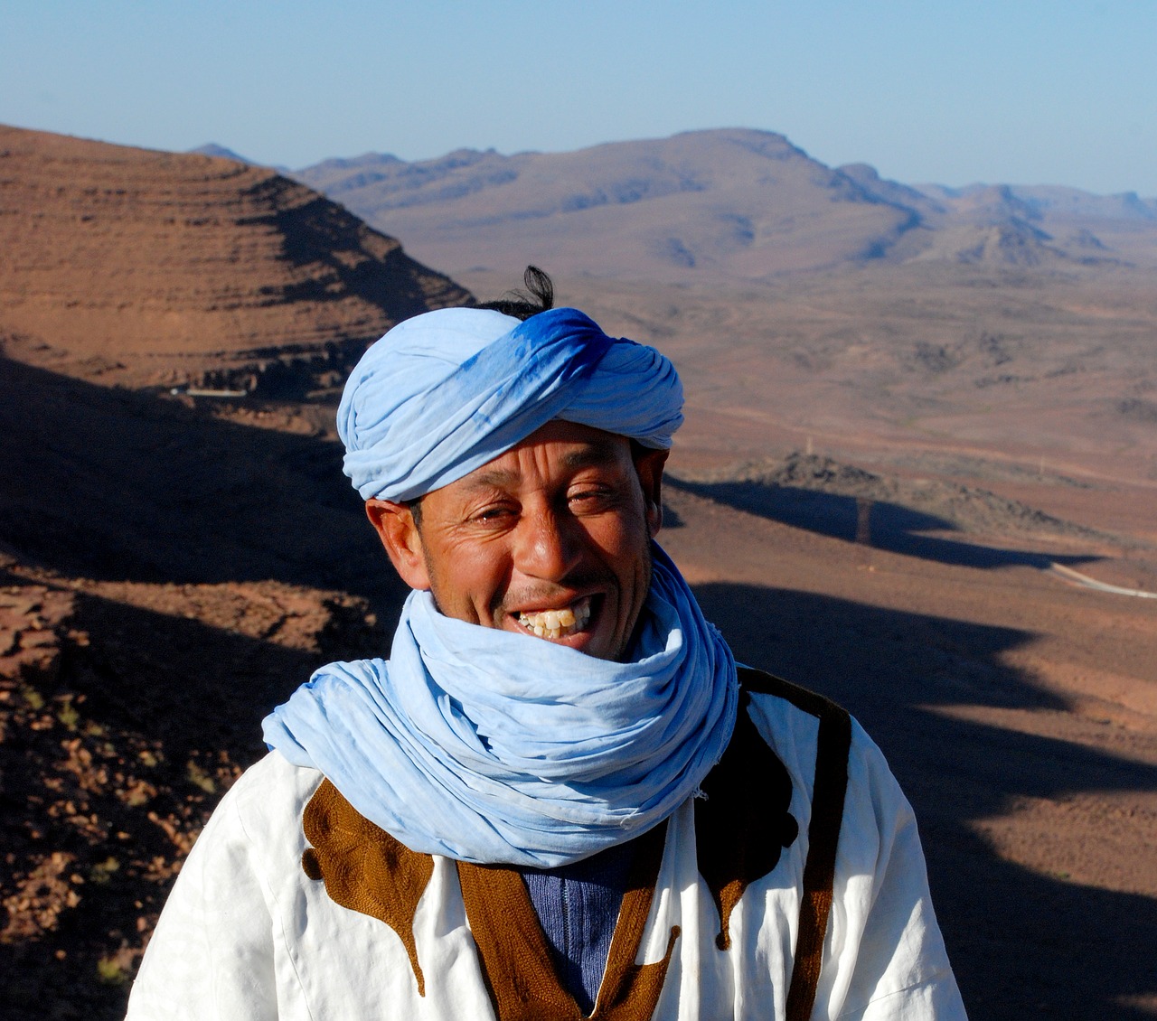 Image - portrait morocco man sahara face