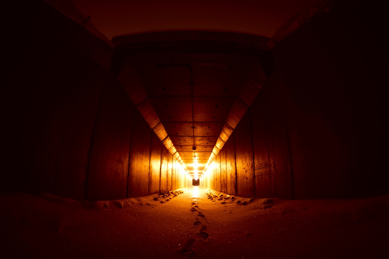Image - tunnel snow winter structure