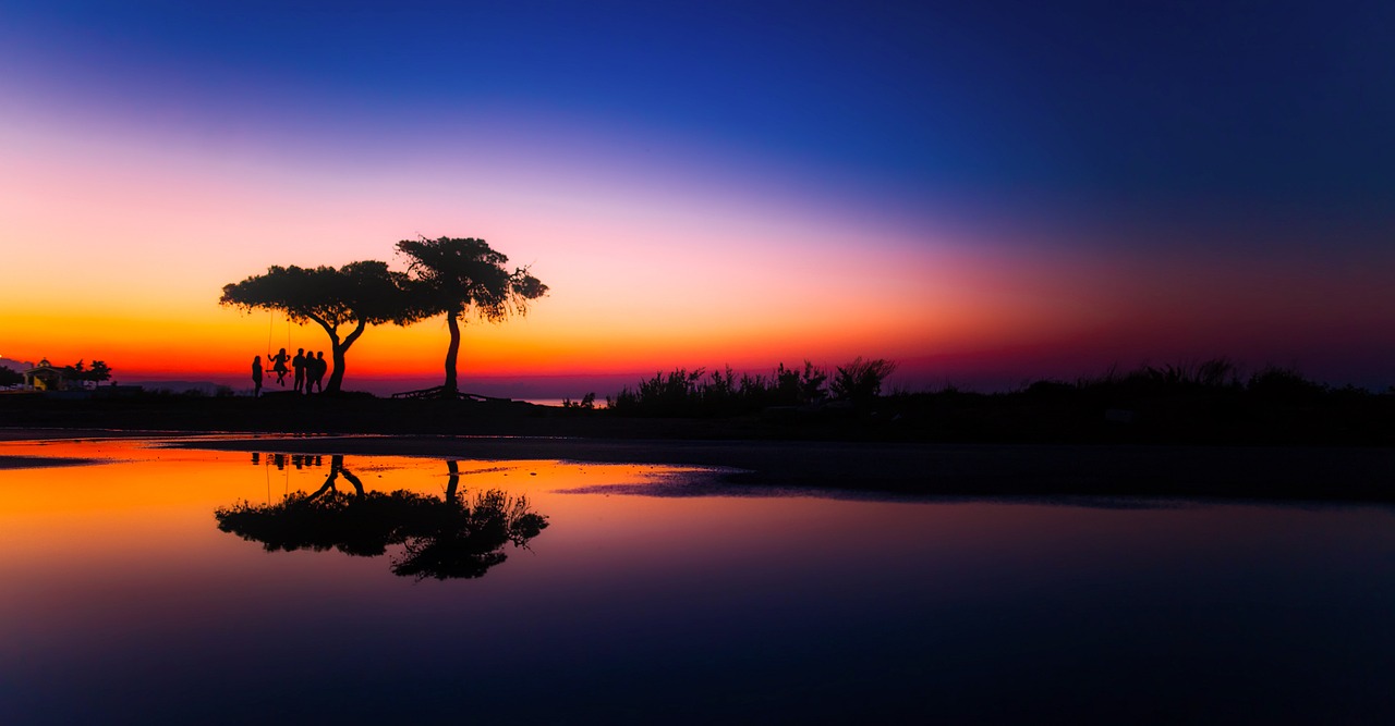 Image - greece panorama sunset dusk