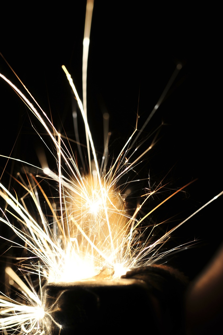 Image - sparks fireworks welding industrial