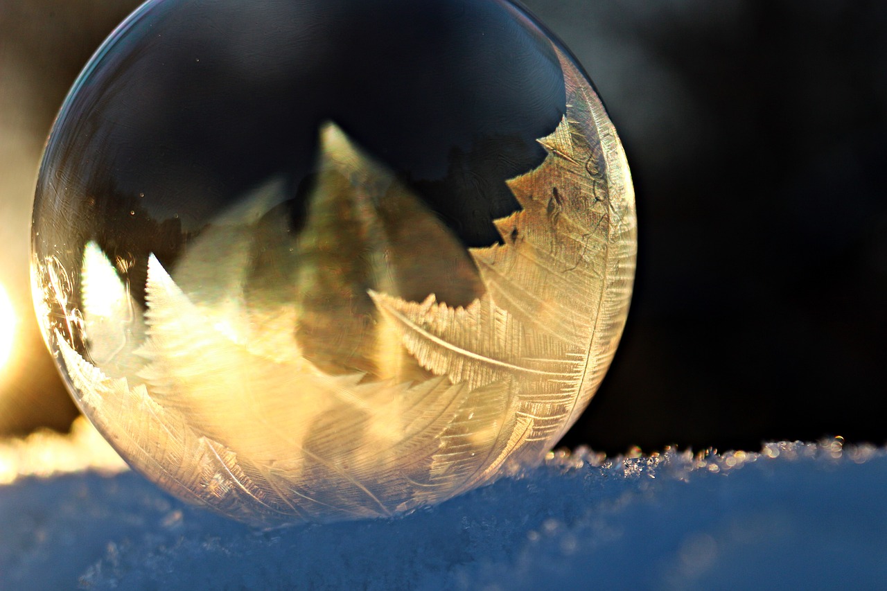Image - eiskristalle soap bubble frost