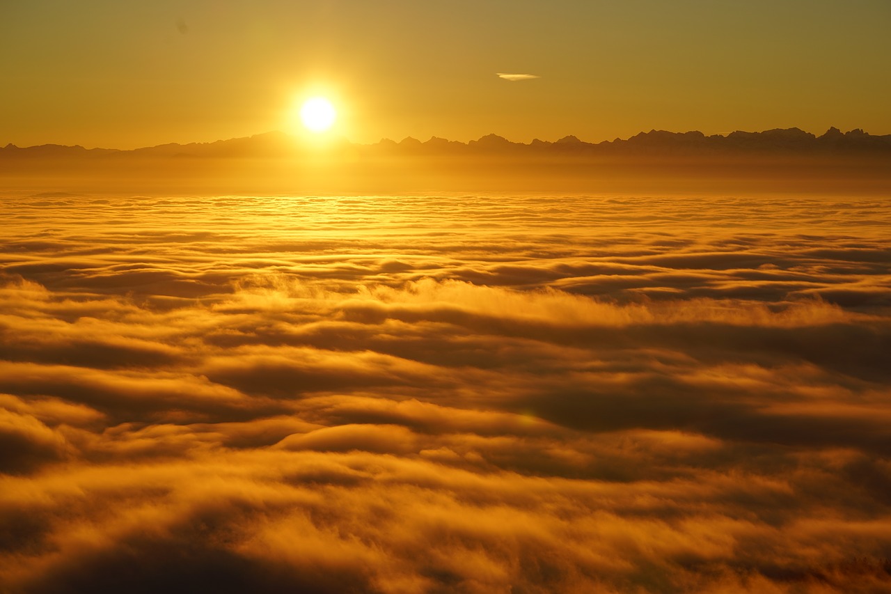 Image - sunrise selva marine clouds