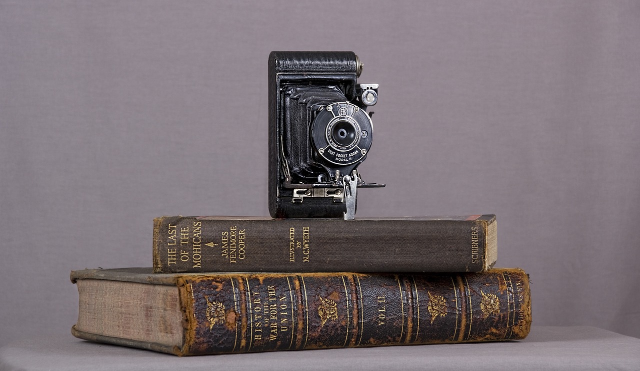 Image - camera books vintage