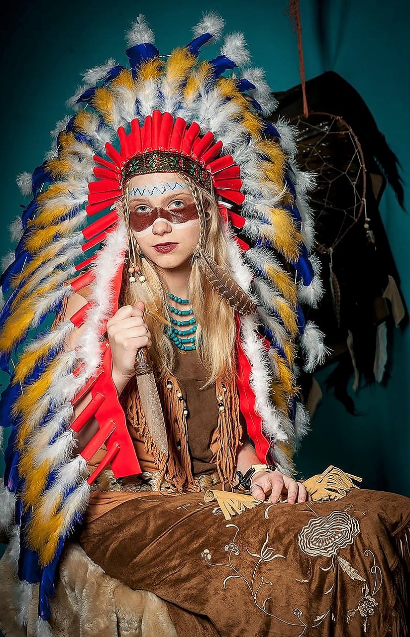 Image - model costume indian disguise