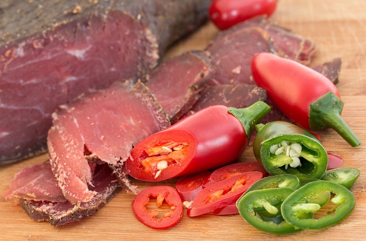 Image - dried beef meat processed