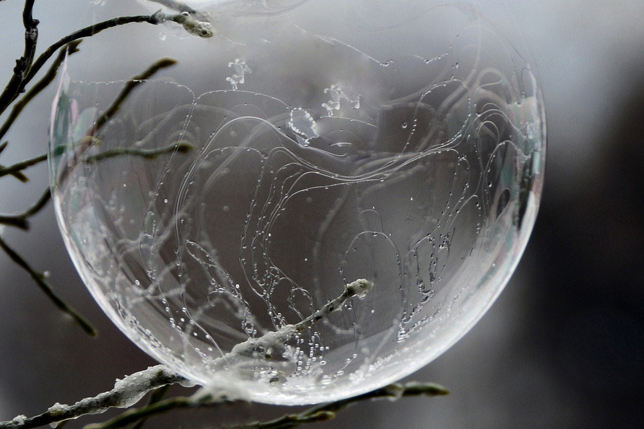 Image - soap bubble freezer winter cold