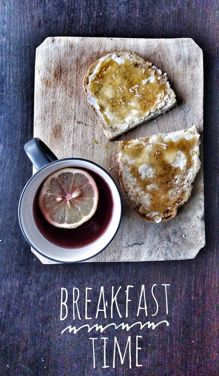 Image - breakfast tea honey lemon wood