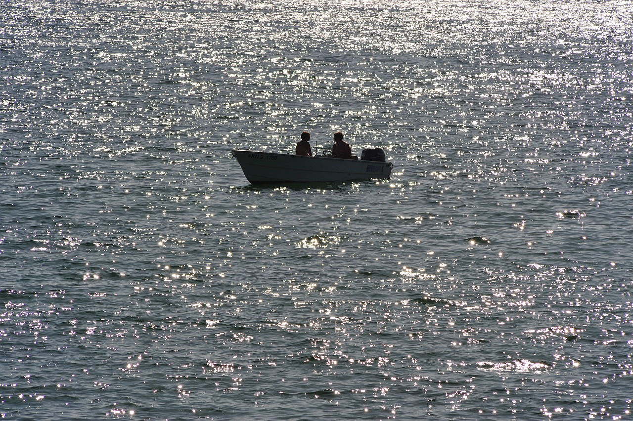 Image - lake evening alone sunset