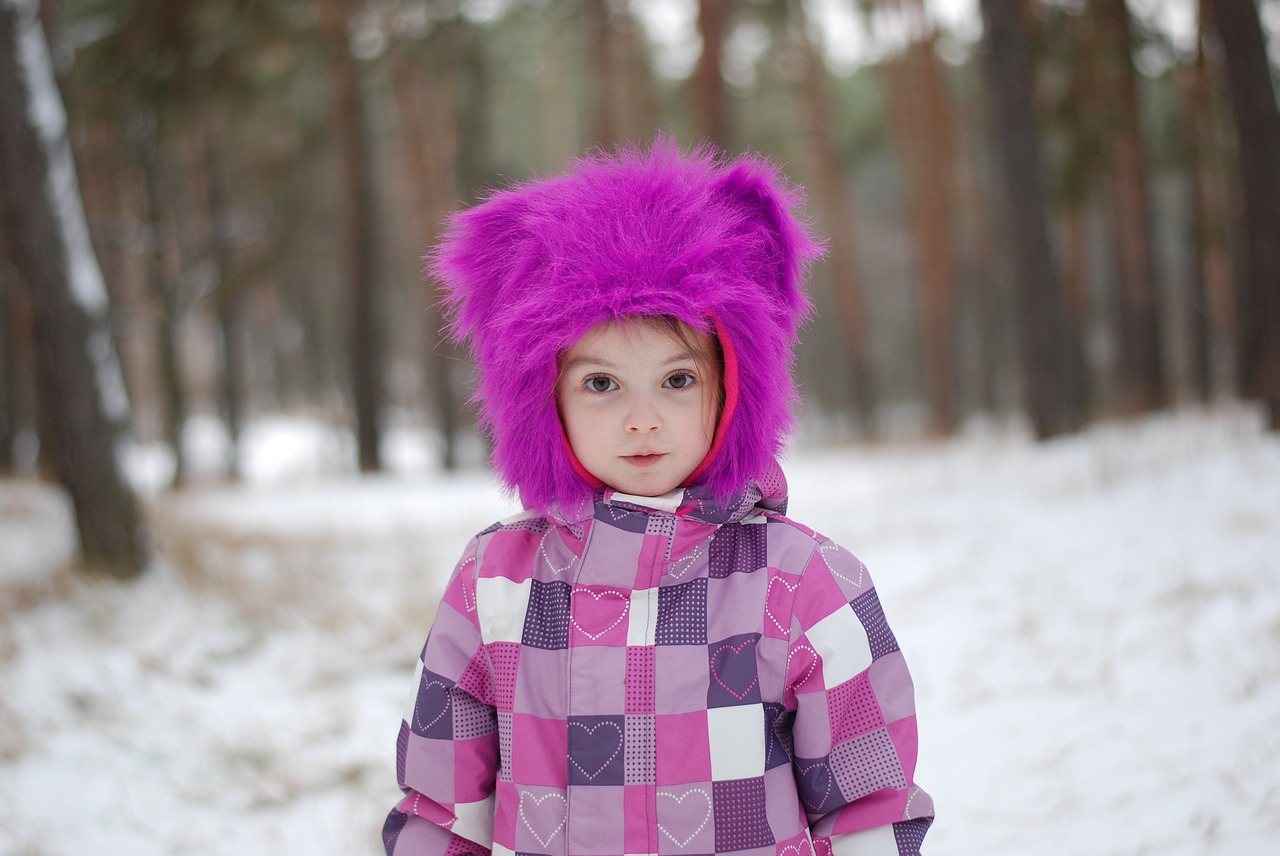 Image - winter girl baby frost portrait